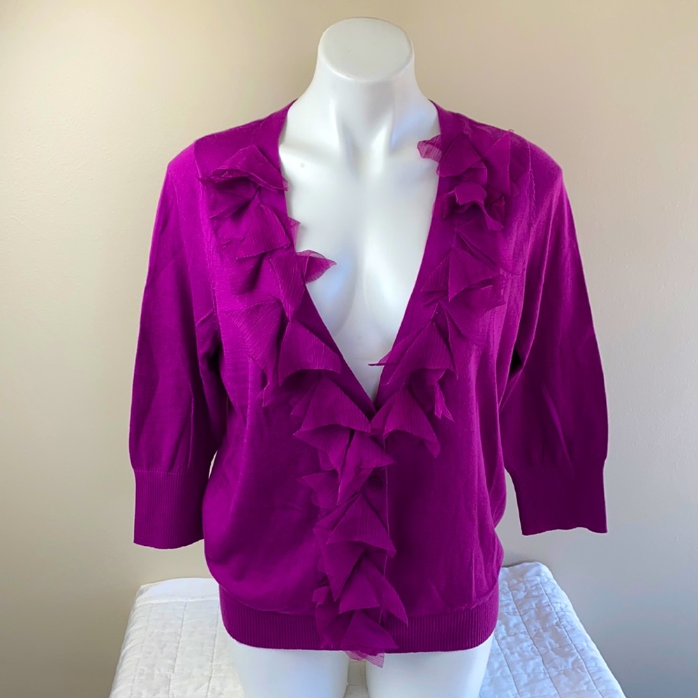 Lane Bryant Ruffled Cardigan